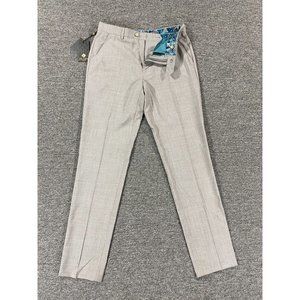Ted Baker Pants Mens 32 Gray Trouser Slacks Debonair Suit Dress Casual 32x32